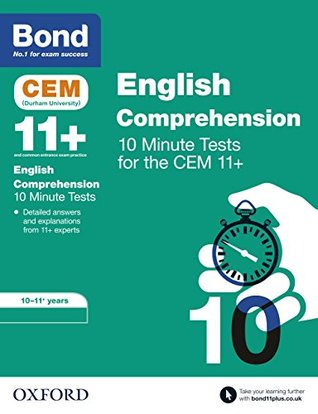 Download Bond 11 : CEM English Comprehension 10 Minute Tests: 10-11 Years - Christine Jenkins | PDF